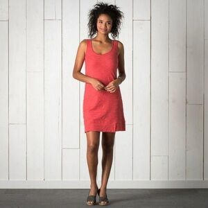 Toad & Co Horny Toad Dark Pink Samba Wave Tetured Tank Mini Dress Size Medium